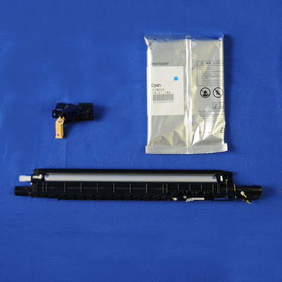 XEROX 607K07280 Developer Kit, Cyan