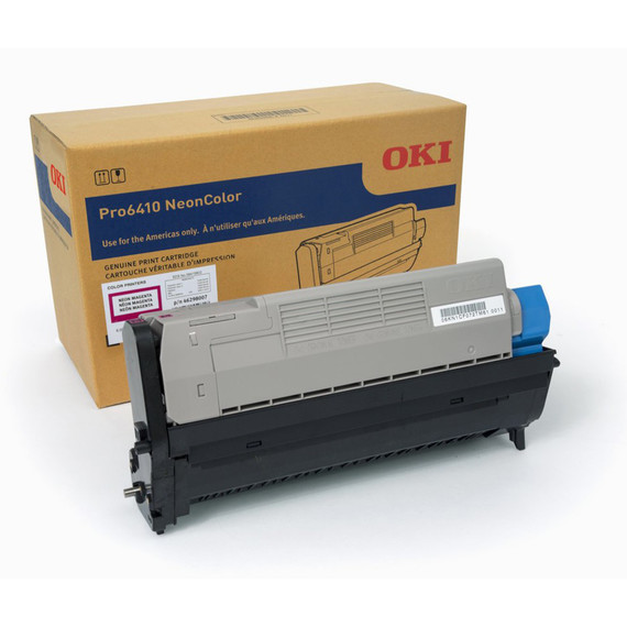 OKI 46298007 Print Cartridge, Drum, Neon Magenta