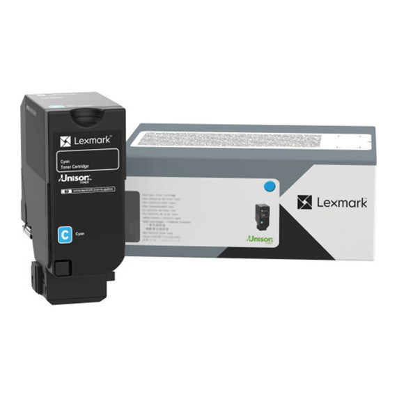 LEXMARK 71C1XC0 Toner Cartridge, Cyan, Return Program, 12.5K