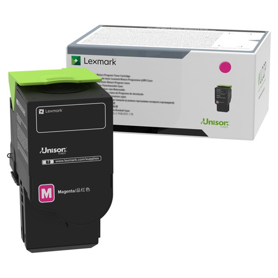 LEXMARK 75M1XM0 Toner Cartridge, Magenta, Return Program, 11.7K 