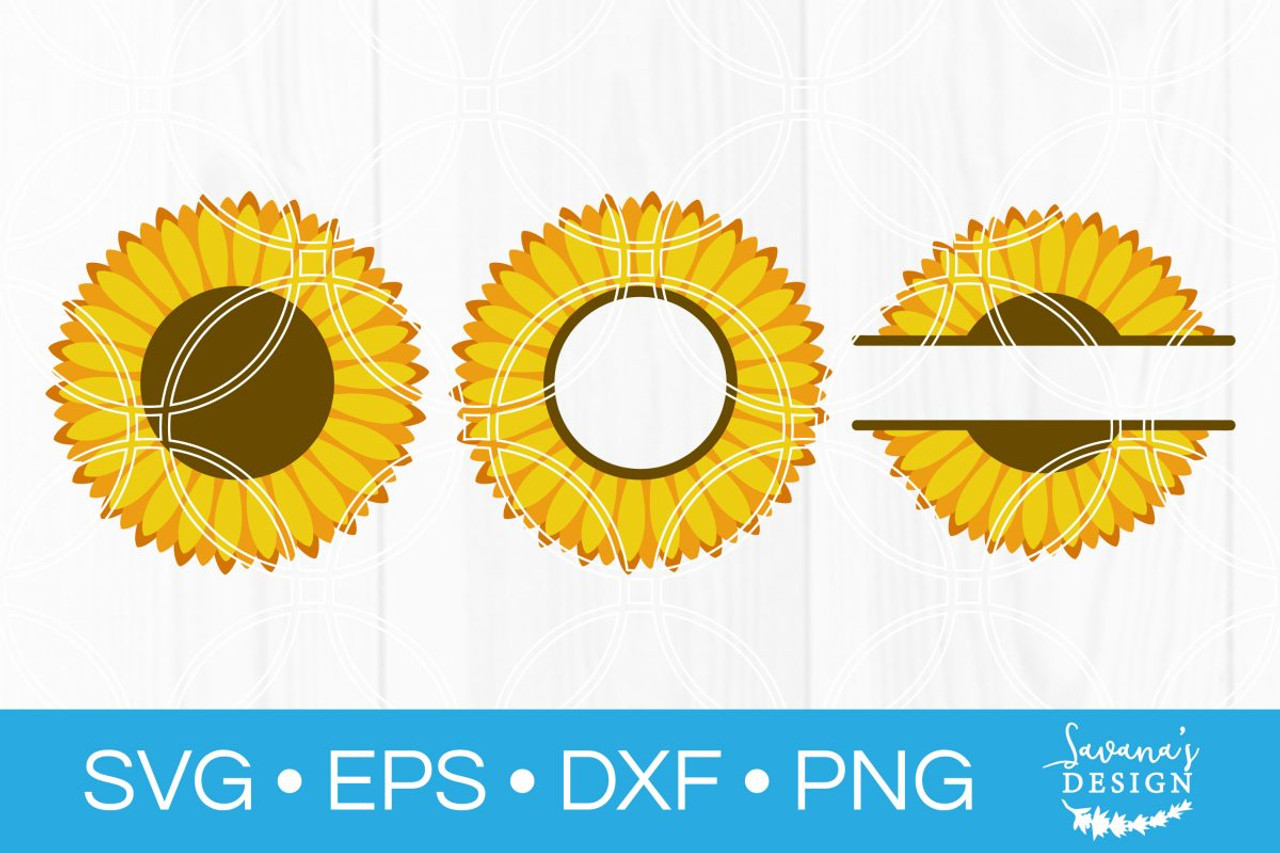 Download Sunflower Svg Bundle Svg Eps Png Dxf Cut Files For Cricut And Silhouette Cameo By Savanasdesign