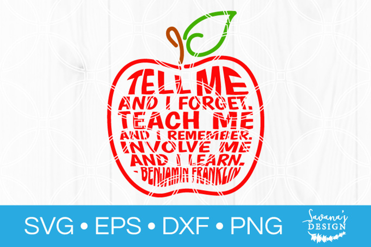 Download Teacher Apple Quote Svg