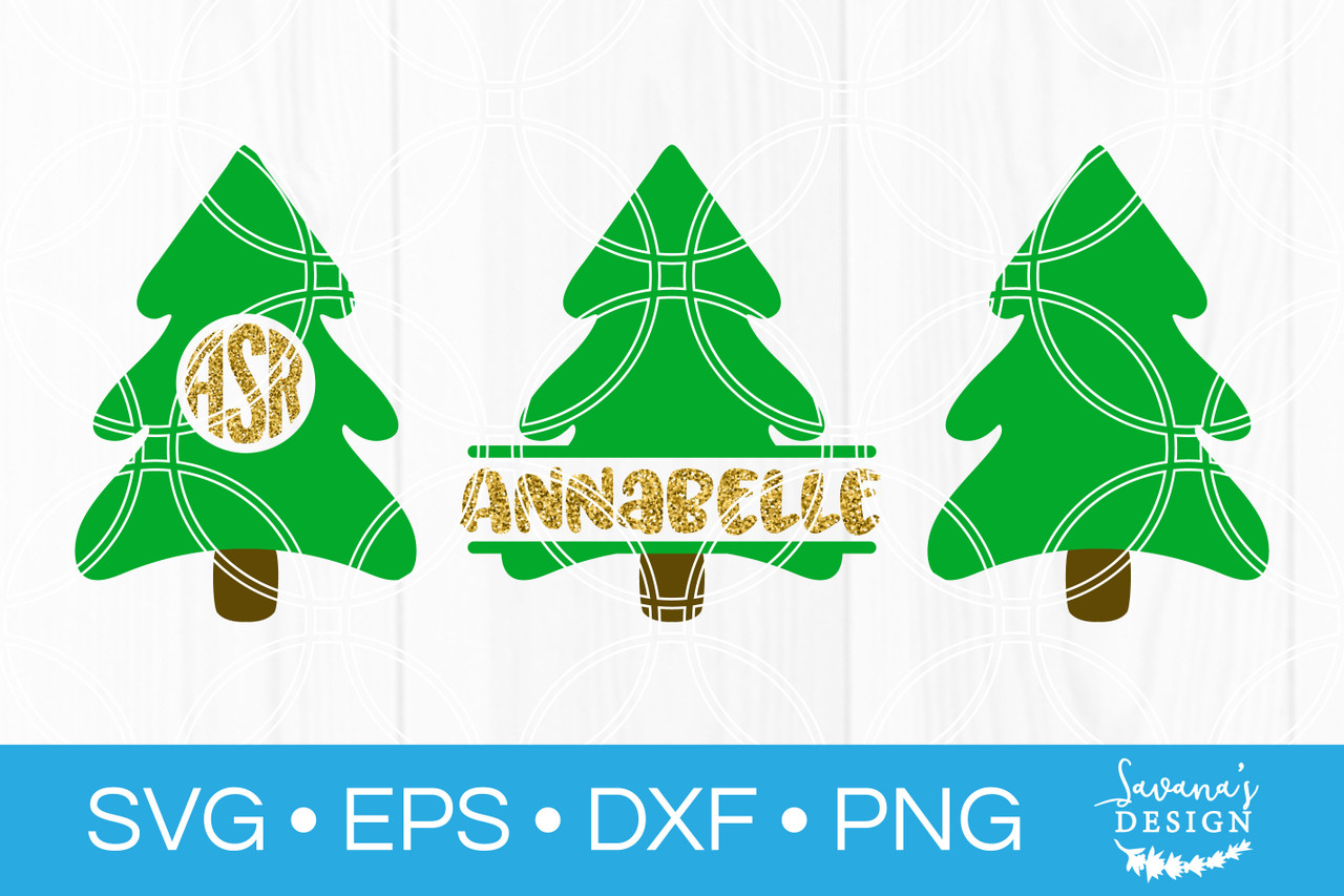 Download Christmas Tree Monogram Svg Bundle