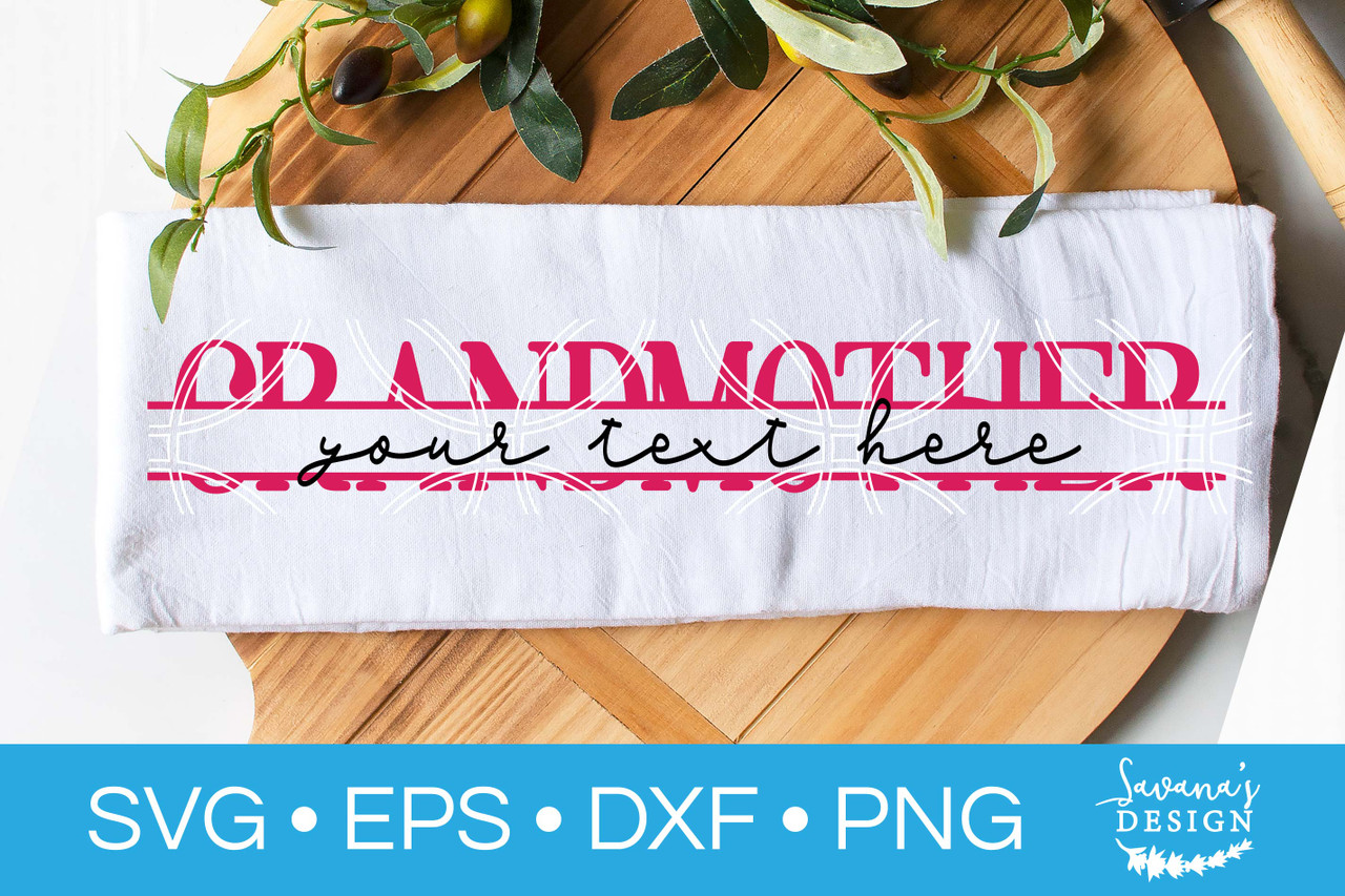 Download Grandmother Split Monogram Svg