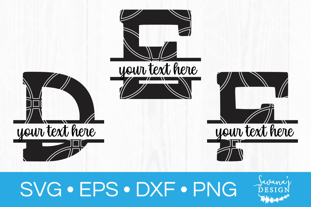 Split Monogram Alphabet SVG Bundle