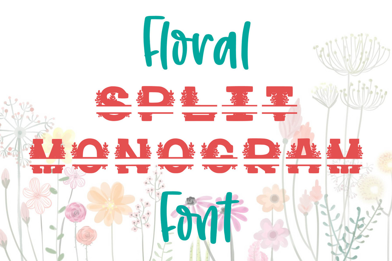 Download Floral Split Monogram Font