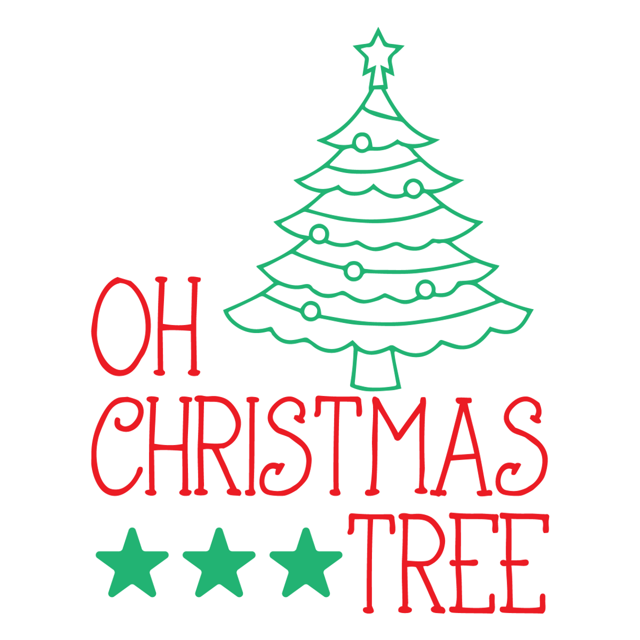 Download Oh Christmas Tree SVG - SVG EPS PNG DXF Cut Files for ...