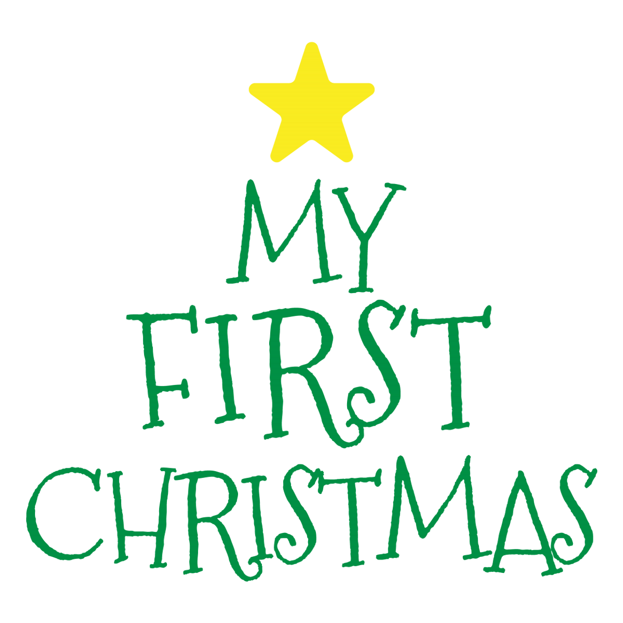 Download My First Christmas SVG - SVG EPS PNG DXF Cut Files for ...