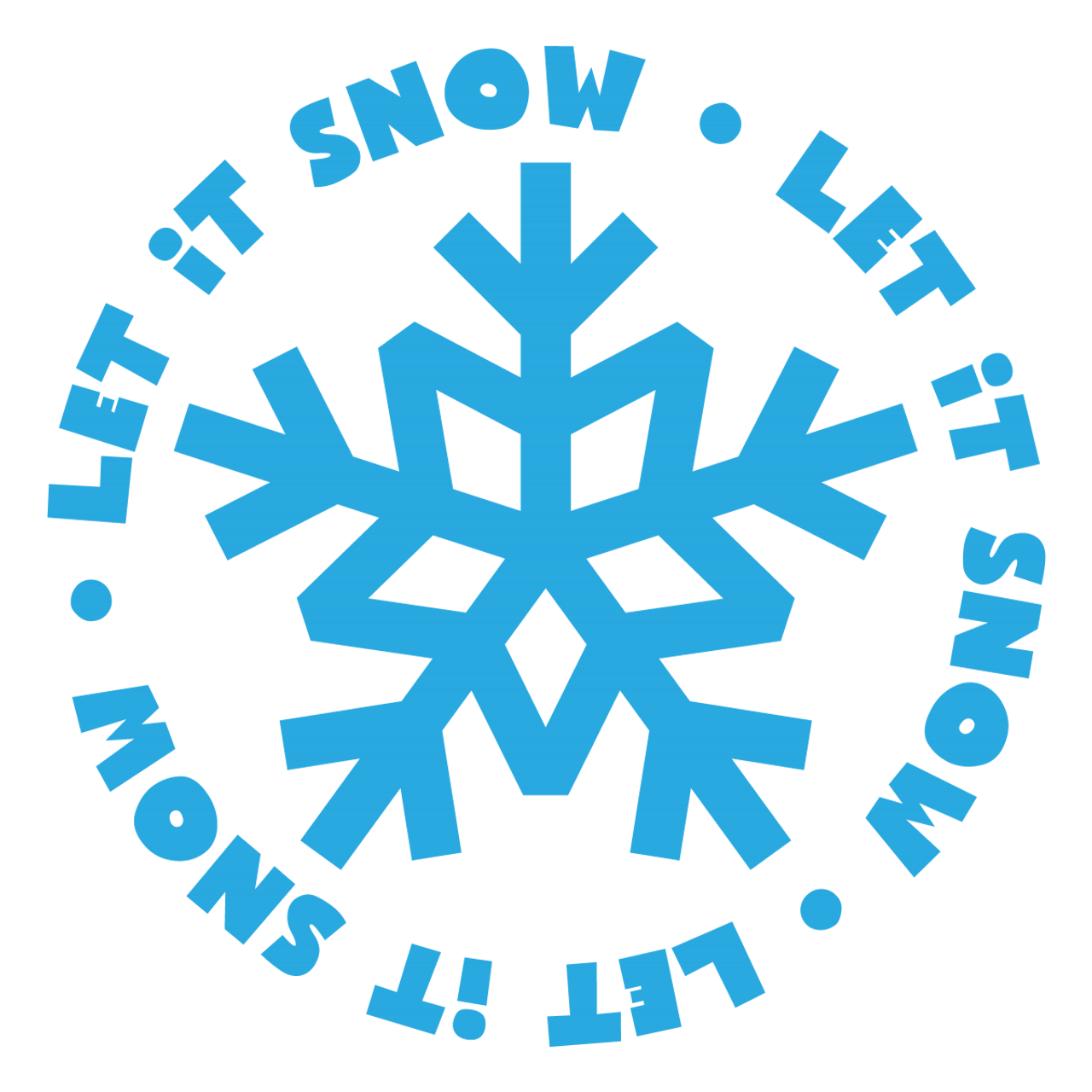 commercial let it snow svg