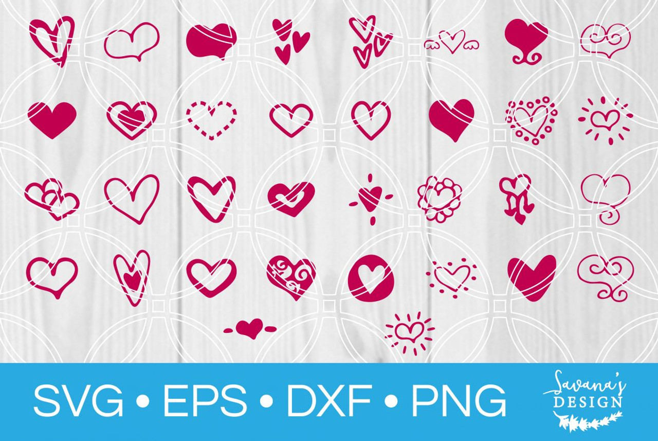 His and Hers SVG Cut File Bundle With Heart Detail for Cricut and  Silhouette, PNG, Eps, Dxf 