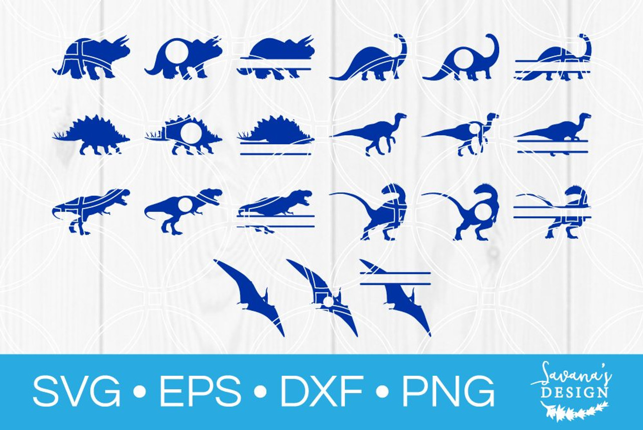 Download Dinosaur Svg Bundle Svg Eps Png Dxf Cut Files For Cricut And Silhouette Cameo By Savanasdesign