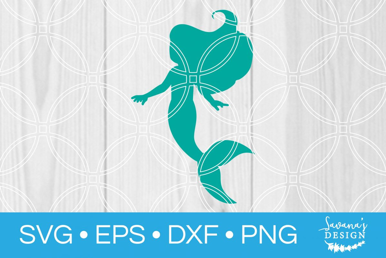 Download Mermaid Svg Svg Eps Png Dxf Cut Files For Cricut And Silhouette Cameo By Savanasdesign