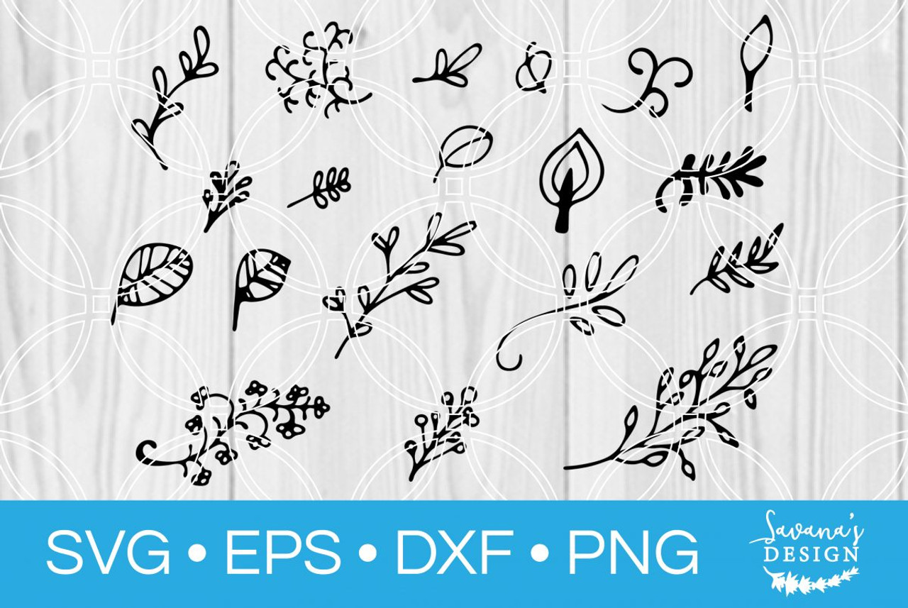 Download Floral Svg Bundle Svg Eps Png Dxf Cut Files For Cricut And Silhouette Cameo By Savanasdesign