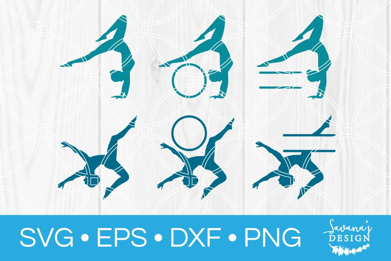 Gymnastics Silhouette SVG & PNG