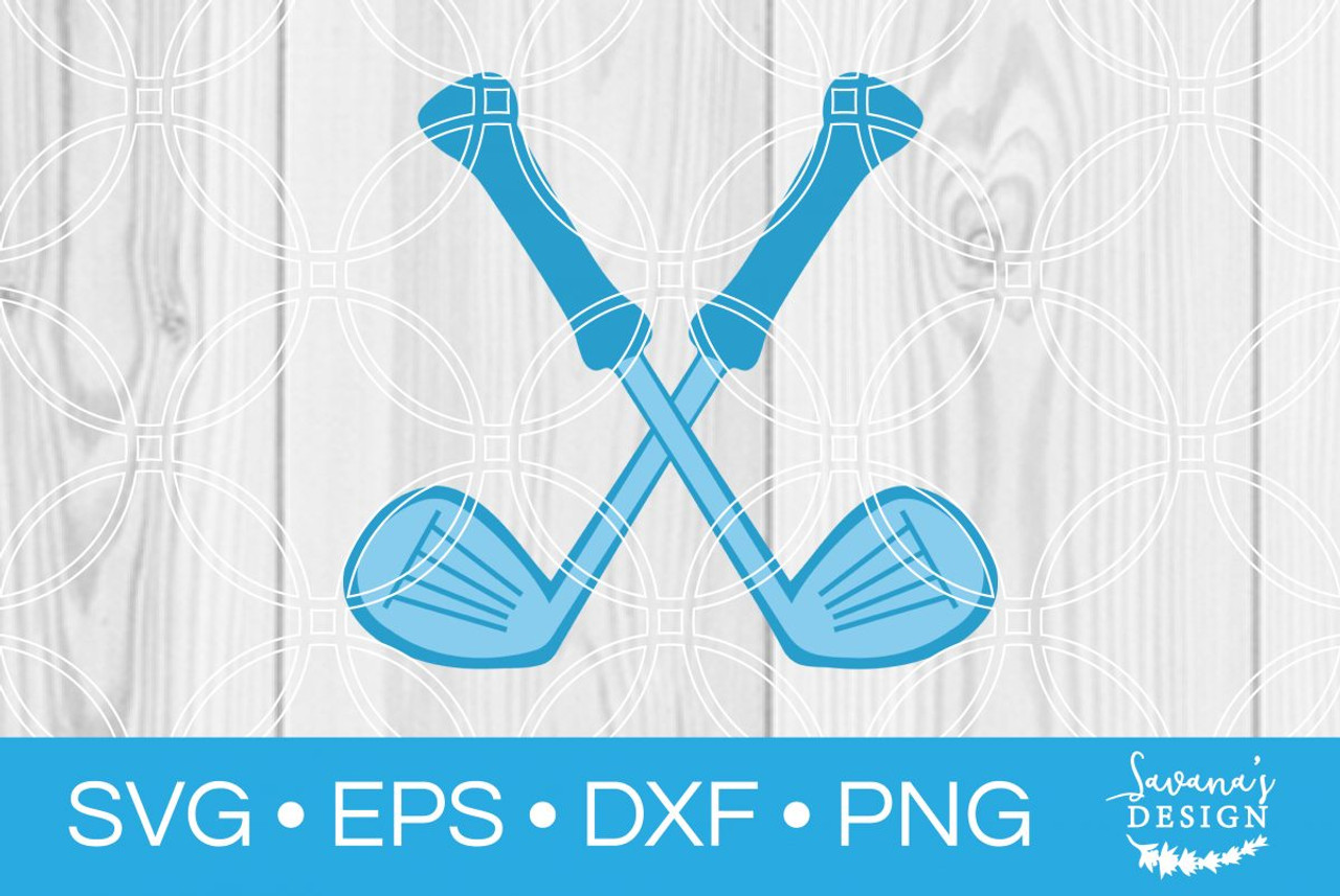 Download Golf Clubs Svg Svg Eps Png Dxf Cut Files For Cricut And Silhouette Cameo By Savanasdesign