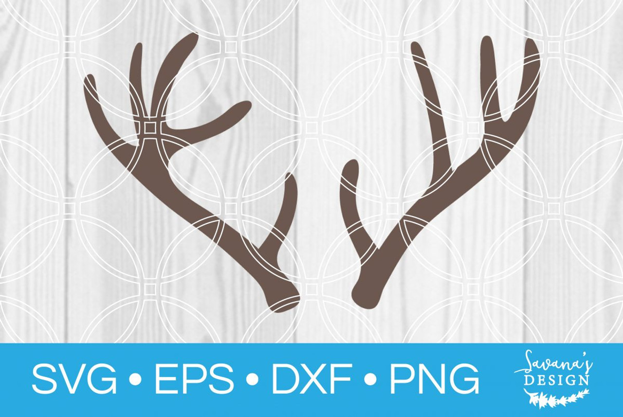 Download Deer Antler Svg Svg Eps Png Dxf Cut Files For Cricut And Silhouette Cameo By Savanasdesign