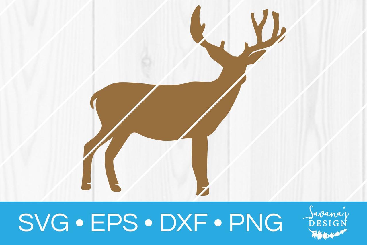 Download Deer Svg V2 Svg Eps Png Dxf Cut Files For Cricut And Silhouette Cameo By Savanasdesign