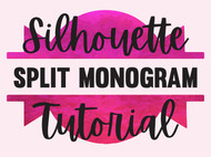 Silhouette Split Monogram Tutorial Silhouette Split Monogram Tutorial