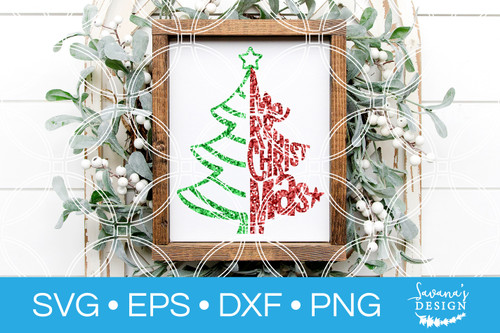 Merry Christmas Tree SVG Merry Christmas Tree SVG