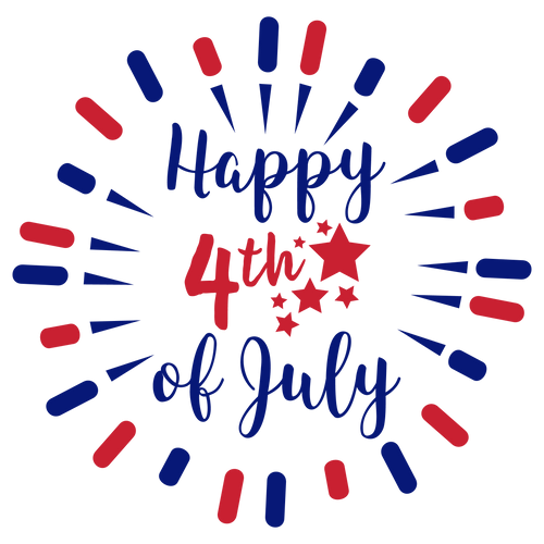 Download Happy 4th of July SVG - SVG EPS PNG DXF Cut Files for Cricut and Silhouette Cameo by SavanasDesign