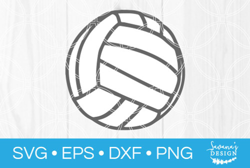 Volleyball SVG - SVG EPS PNG DXF Cut Files for Cricut and Silhouette ...