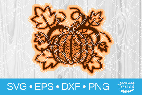 Download Layered Pumpkin SVG - SVG EPS PNG DXF Cut Files for Cricut ...