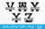Split Monogram Alphabet SVG Bundle Split Monogram Alphabet SVG Bundle