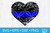 Download Thin Blue Line Distressed Heart SVG - SVG EPS PNG DXF Cut ...