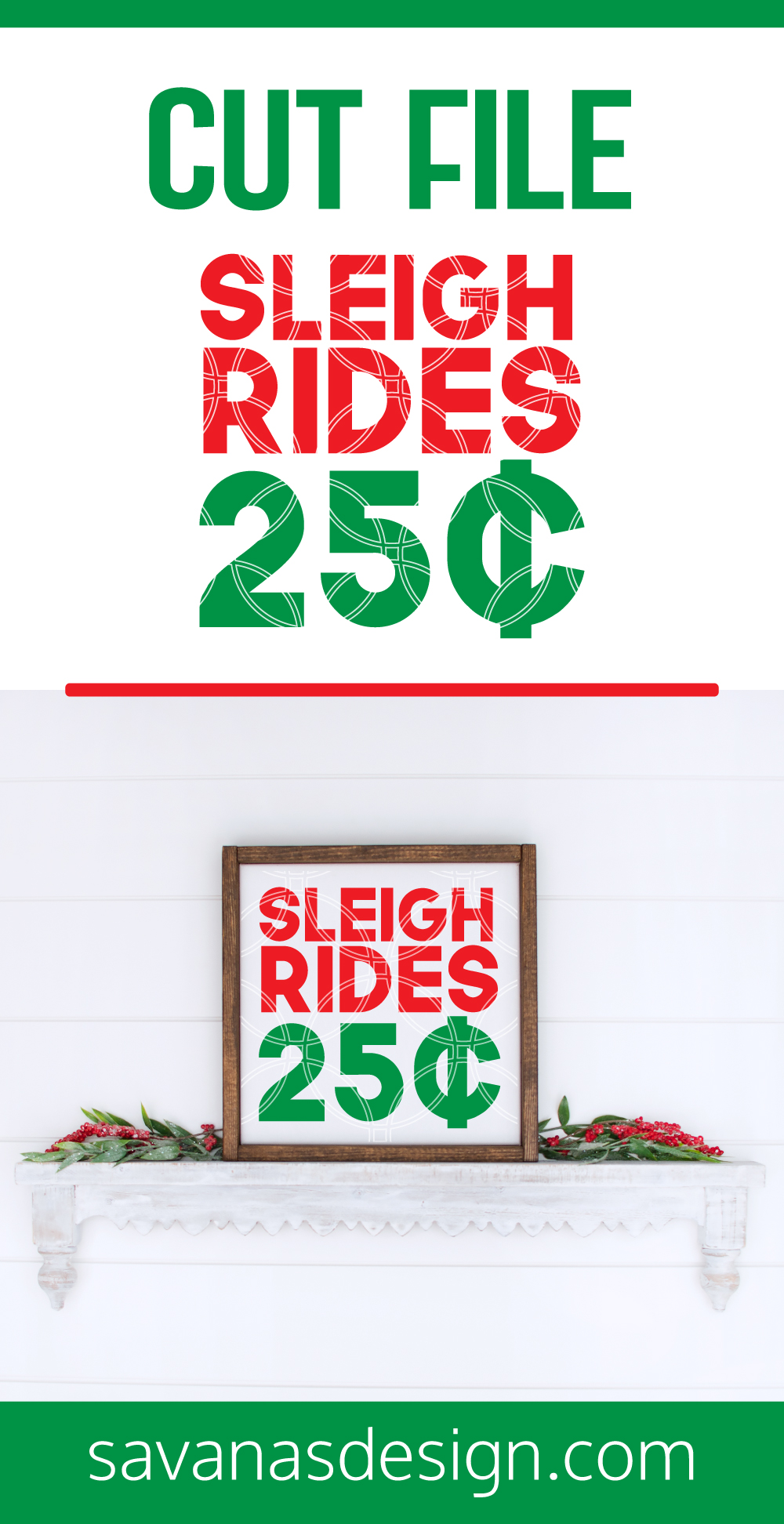 Sleigh Rides SVG Pinterest