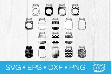 Download Mason Jar Svg Bundle Svg Eps Png Dxf Cut Files For Cricut And Silhouette Cameo By Savanasdesign