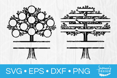 Download Family Tree Svg Bundle Svg Eps Png Dxf Cut Files For Cricut And Silhouette Cameo By Savanasdesign