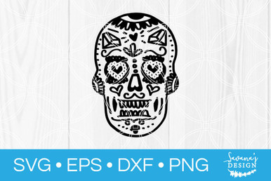 Sugar Skull, Svg Png Dxf Eps Digital Download - free svg files for