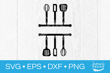 Download Kitchen Split Monogram Svg Svg Eps Png Dxf Cut Files For Cricut And Silhouette Cameo By Savanasdesign