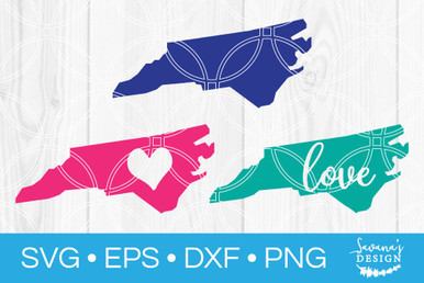 North Carolina SVG - SVG EPS PNG DXF Cut Files for Cricut and ...