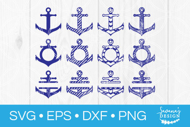 Download Anchor Svg Bundle Svg Eps Png Dxf Cut Files For Cricut And Silhouette Cameo By Savanasdesign