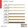 Crepe Hair 30cm Light Colours