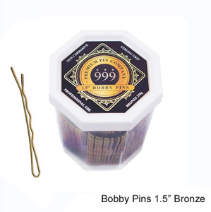 Premium Pin Company 999 Bobby Pins 1.5” Bronze 250g