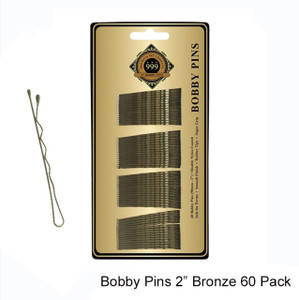 Premium Pin Company 999 Bobby Pins 2” Bronze 60 Pcs