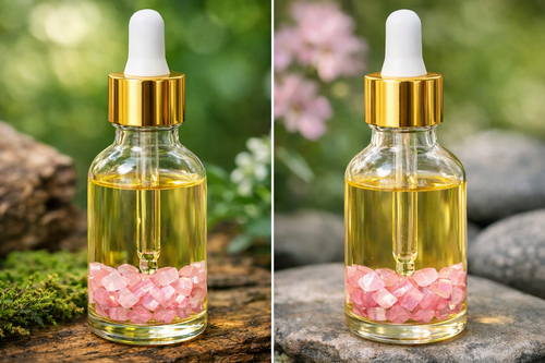 Rose Quartz Crystal Healing Body Oil
