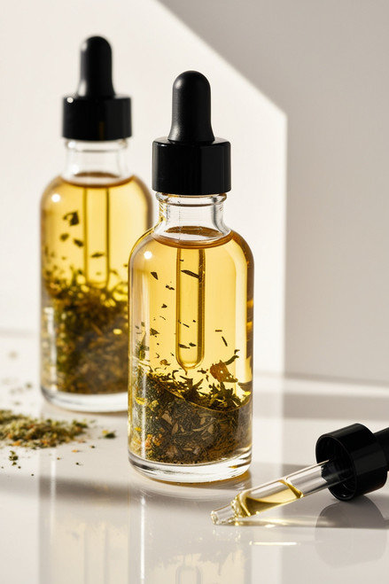 Herbal Moisturizing Full Body Oil - Rosemary, Thyme, Oregon, Lavender Sprigs