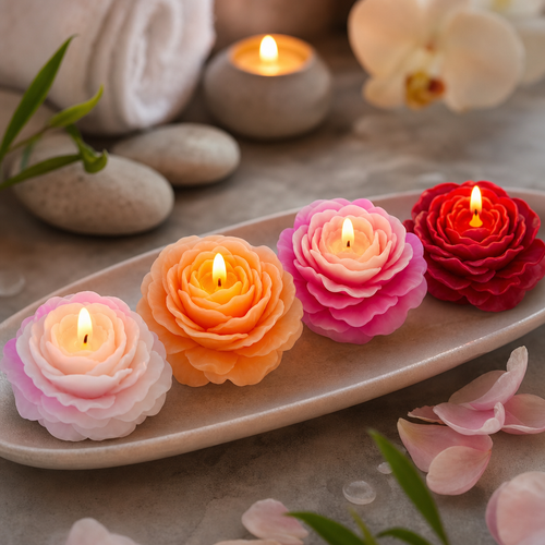 Peony Bloom Candles – Luxurious Vegan Soy & Candelilla Wax