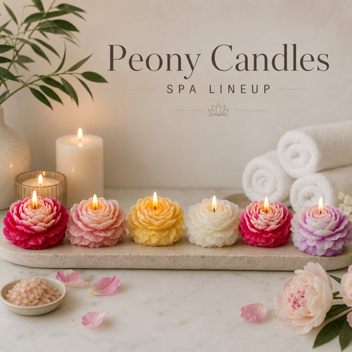 Peony Bloom Candles – Luxurious Vegan Soy & Candelilla Wax
