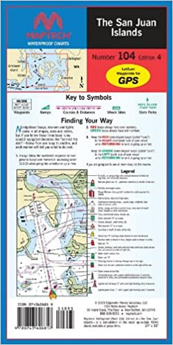 MapTech Waterproof Chart San Juan Islands Seattle Sailing Club