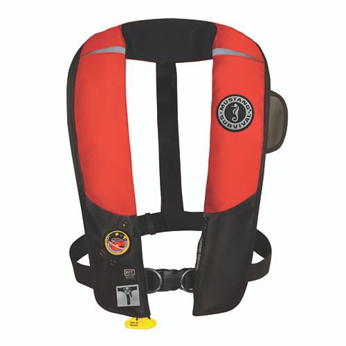 Mustang Survival HIT Inflatable PFD in Red/Black with D-Ring