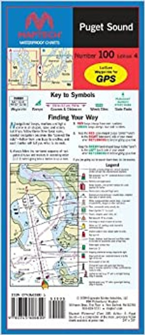 MapTech Waterproof Chart: Puget Sound