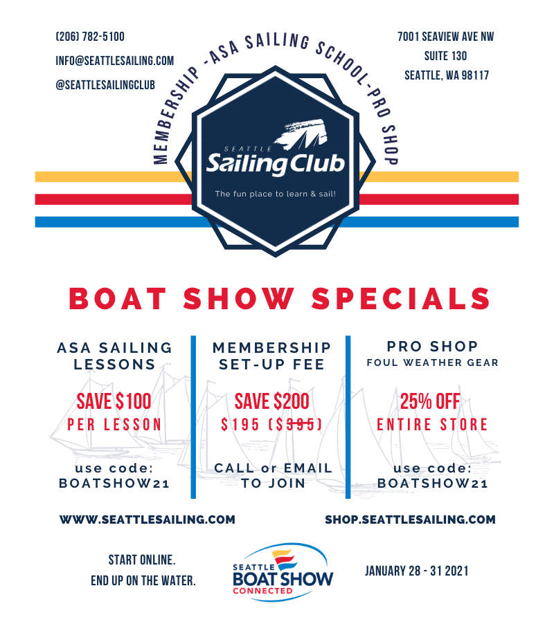 Boat Show Connected Show Specials & More! Seattle Sailing Club