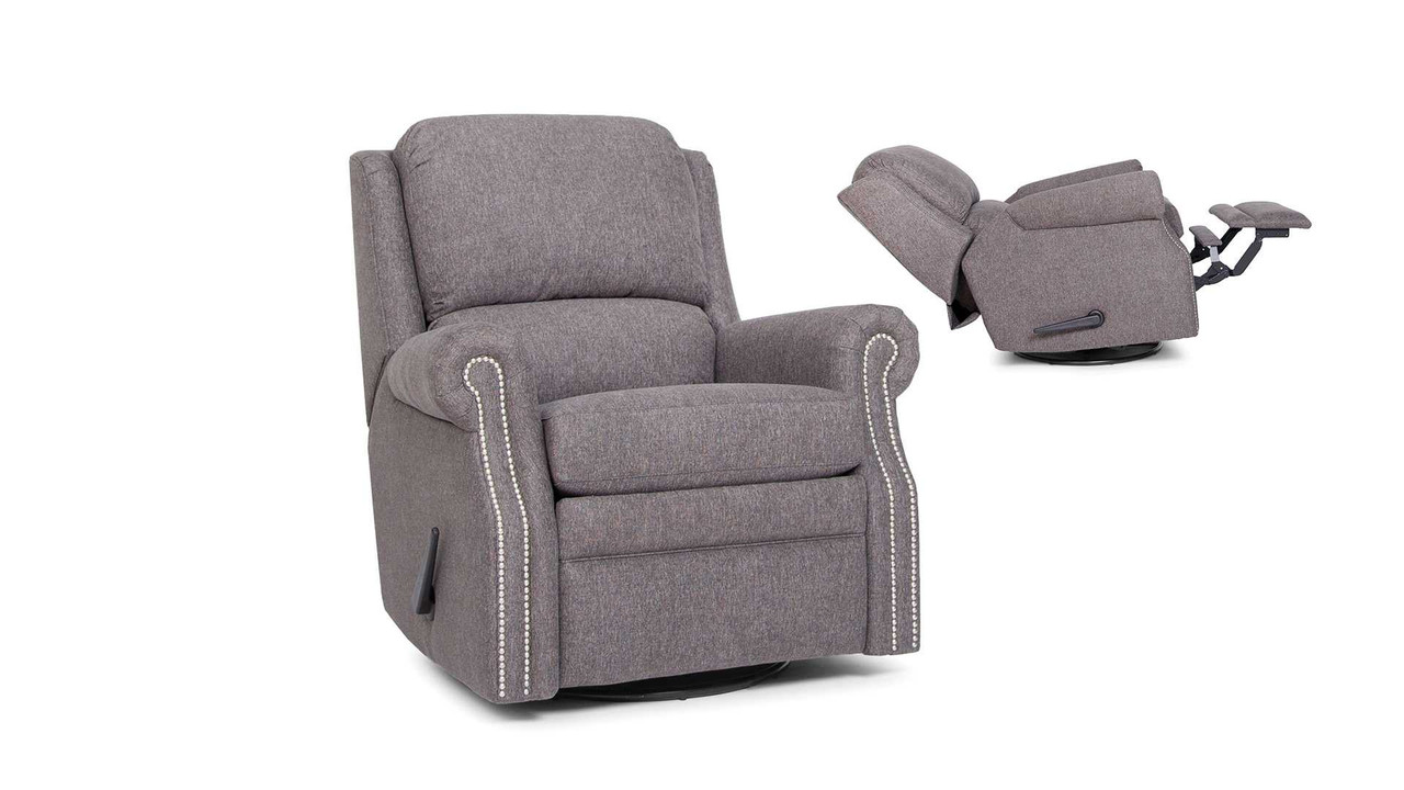 Smith Brothers 731 Leather Power Swivel Glider Recliner Reclining