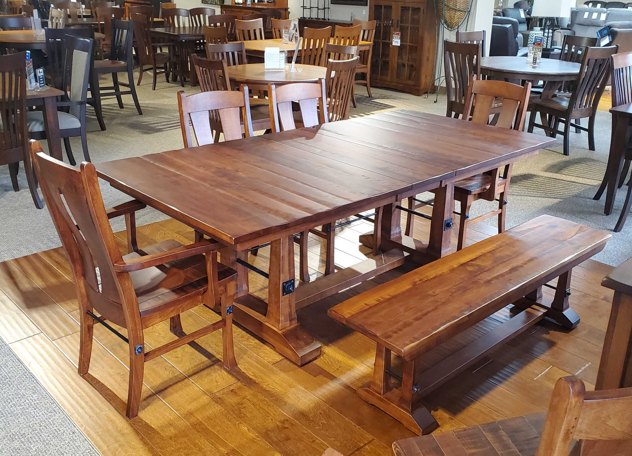 Amish shop dining table