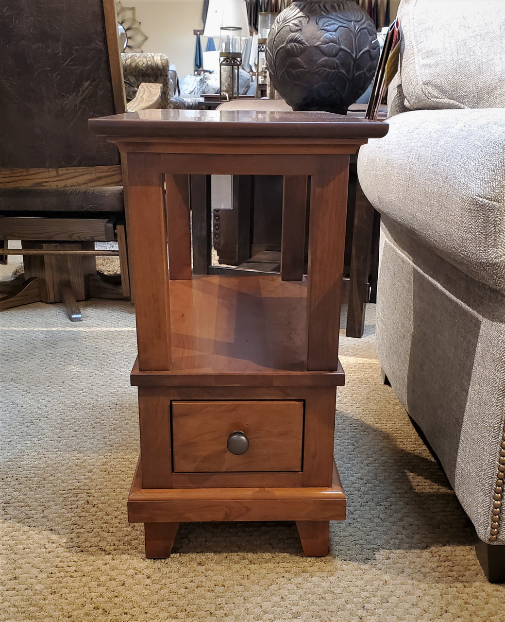 Amish Chairside Table Cherry Occasional Tables Amish Keck Furniture