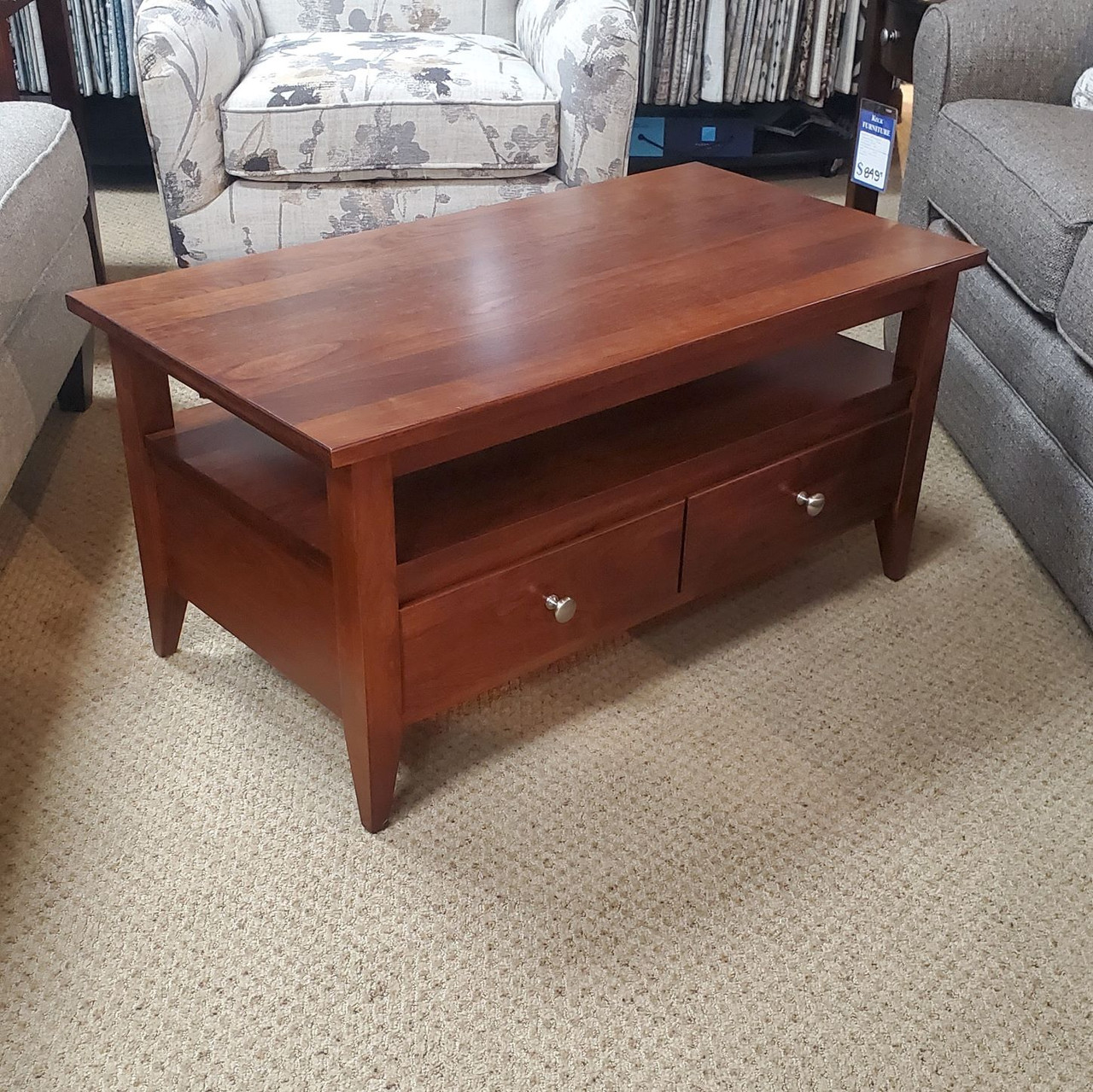 Amish 77 Woodcraft Cherry Coffee Table Occasional Tables Amish Keck